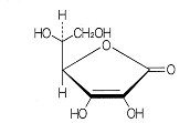 アスコルビン酸　構造式